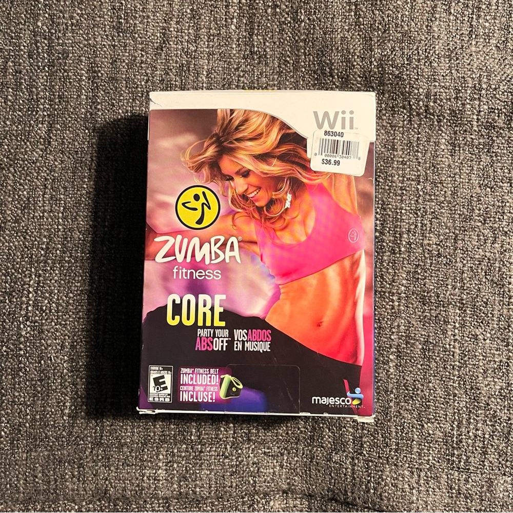 Brand New Zumba Fitness Core Nintendo Wii Game With Fitness‎ Belt Sealed